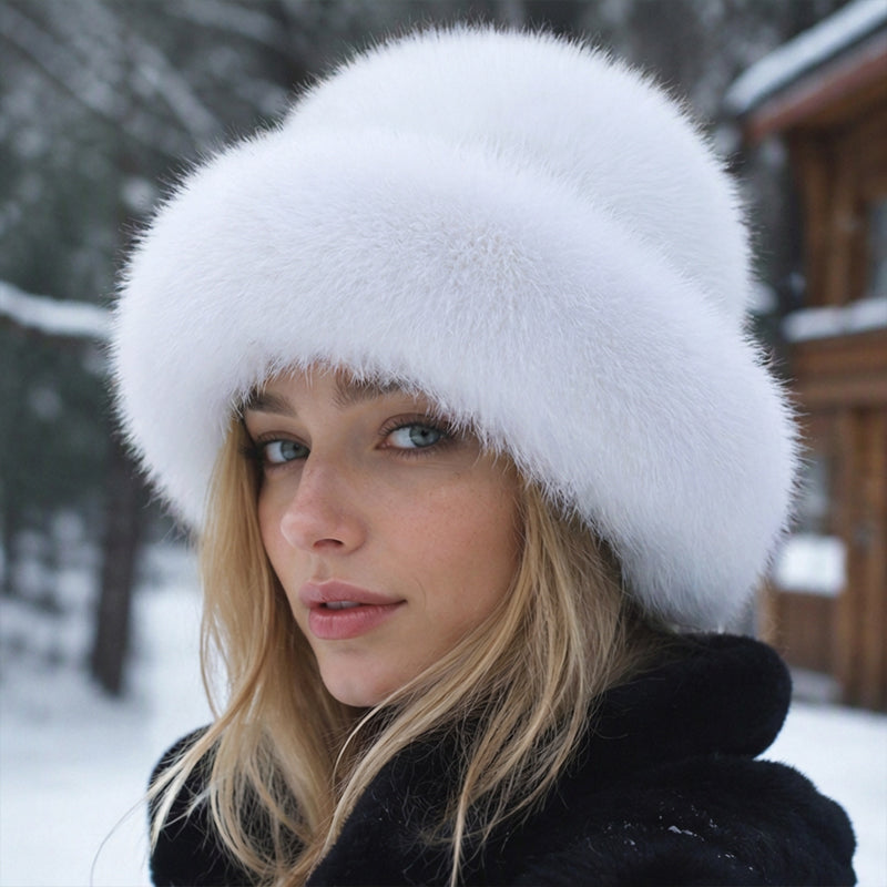 ⏰Blitzangebot, vielseitig für Herbst & Winter – Damen warme Kunstpelz-Mütze ✨