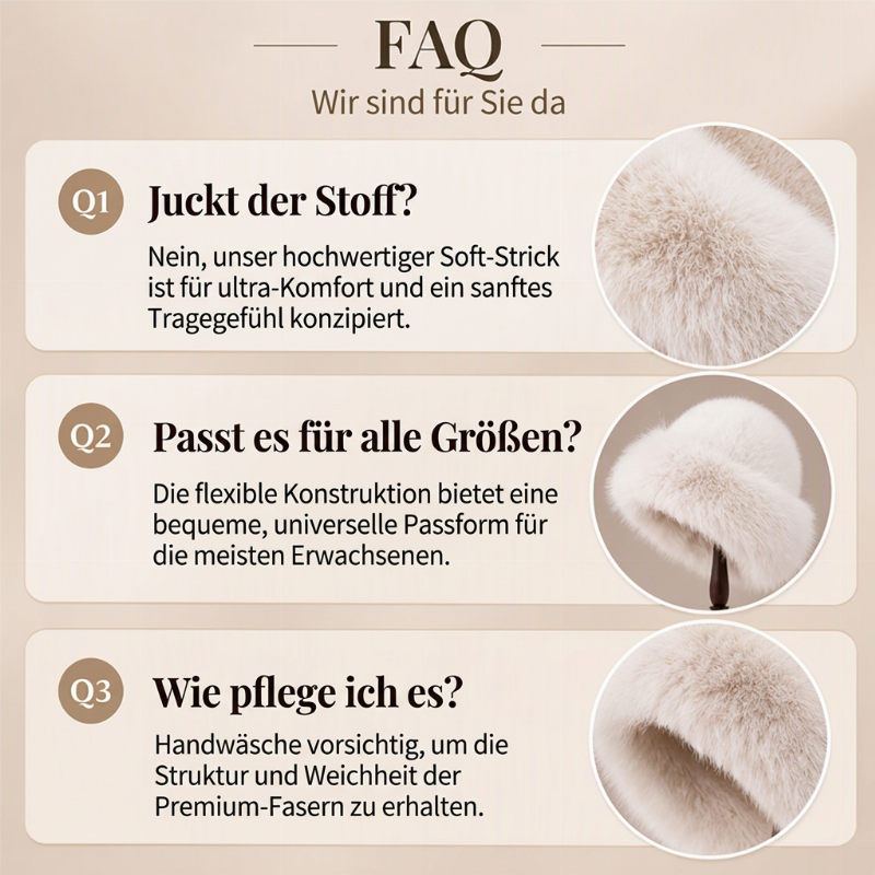 ⏰Blitzangebot, vielseitig für Herbst & Winter – Damen warme Kunstpelz-Mütze ✨