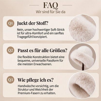 ⏰Blitzangebot, vielseitig für Herbst & Winter – Damen warme Kunstpelz-Mütze ✨