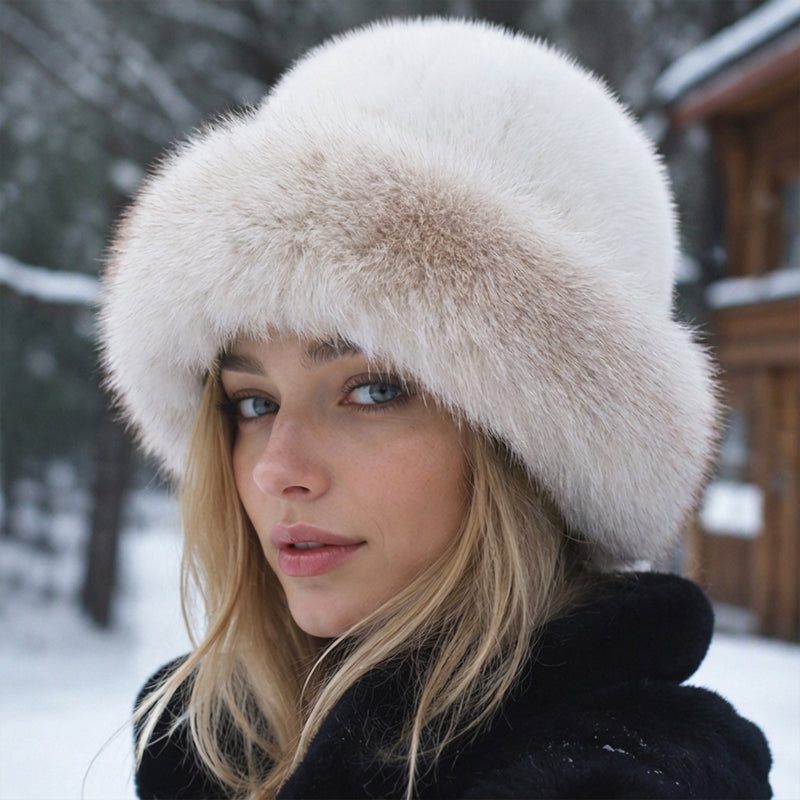 ⏰Blitzangebot, vielseitig für Herbst & Winter – Damen warme Kunstpelz-Mütze ✨