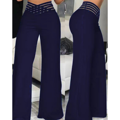 👖Hohe Taille & weites Bein, schmeichelnde Passform – Lässige hochtaillierte Weitbeinhose für Damen ✨