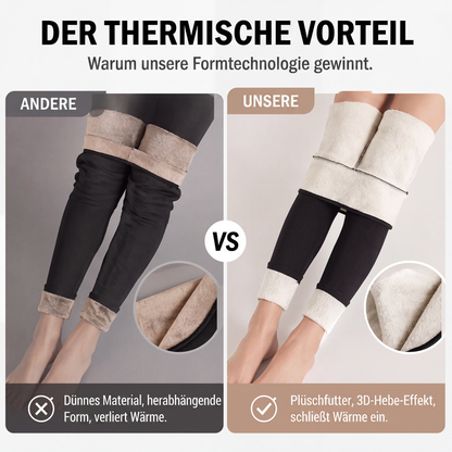 🖤Black Friday Sale🧘‍♀️ Hohe Taille & Wärme, Winterkomfort – Hochtaillierte Thermo-Yogahosen für Damen