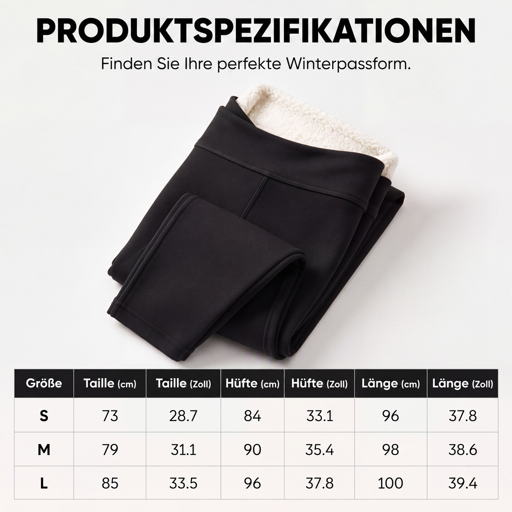 🖤Black Friday Sale🧘‍♀️ Hohe Taille & Wärme, Winterkomfort – Hochtaillierte Thermo-Yogahosen für Damen