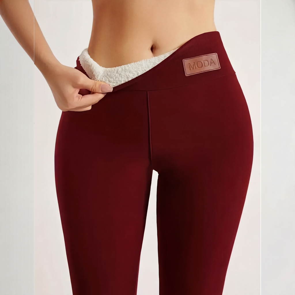 🖤Black Friday Sale🧘‍♀️ Hohe Taille & Wärme, Winterkomfort – Hochtaillierte Thermo-Yogahosen für Damen