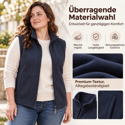 🧣Stehkragen-Wärme, ideal für den Alltag – Damen Stehkragen Wärmende Gefütterte Weste ✨
