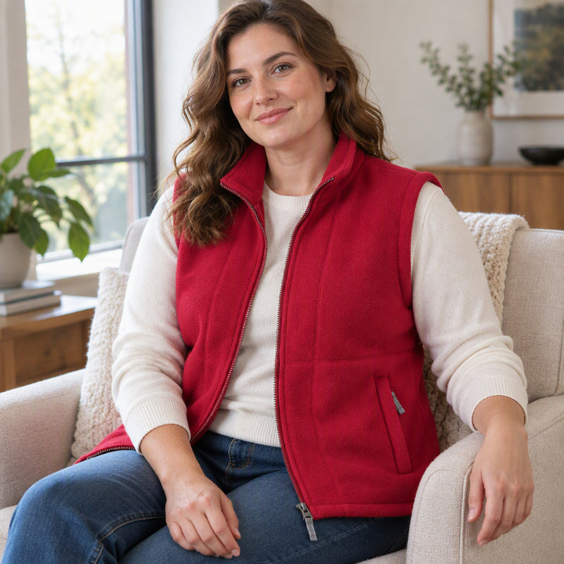 🧣Stehkragen-Wärme, ideal für den Alltag – Damen Stehkragen Wärmende Gefütterte Weste ✨