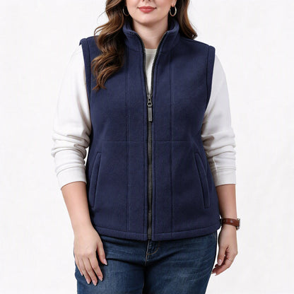 🧣Stehkragen-Wärme, ideal für den Alltag – Damen Stehkragen Wärmende Gefütterte Weste ✨