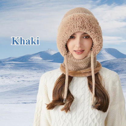 🧣All-in-One winddicht, warm & praktisch – Damen Outdoor-Schal mit Mütze ✨