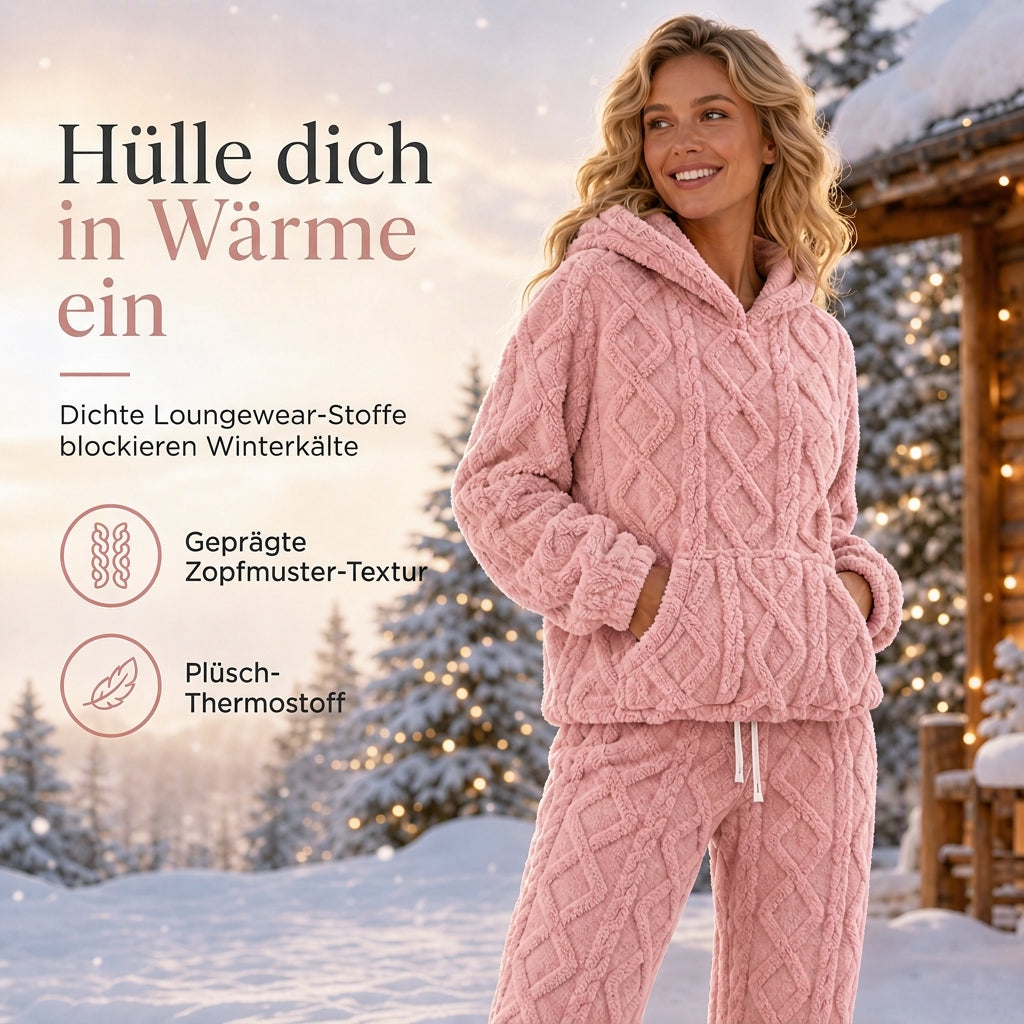 🧸Locker & große Größen, bequem & vielseitig – Damen Hausanzug in S–5XL ✨