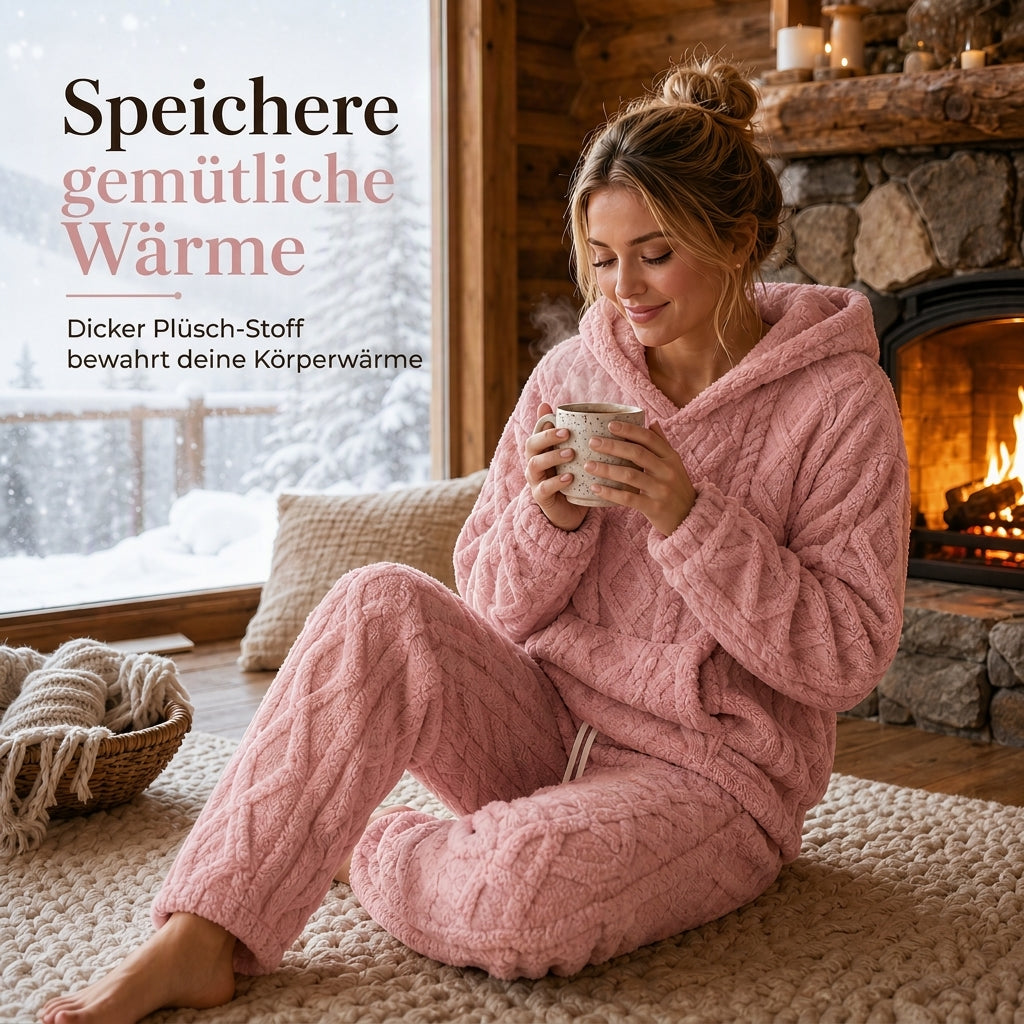🧸Locker & große Größen, bequem & vielseitig – Damen Hausanzug in S–5XL ✨