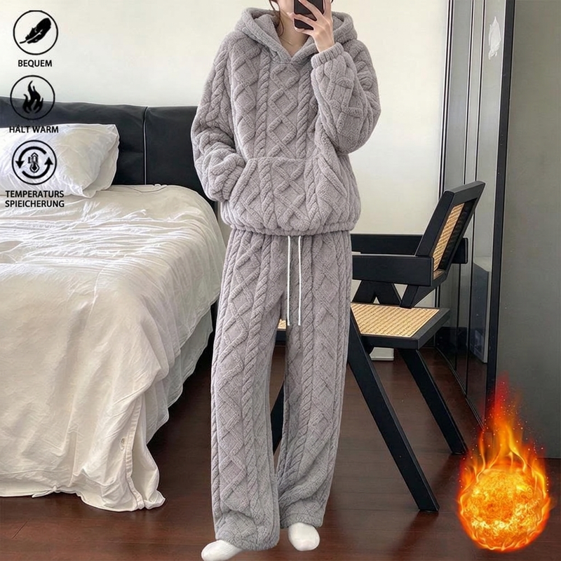 🧸Locker & große Größen, bequem & vielseitig – Damen Hausanzug in S–5XL ✨