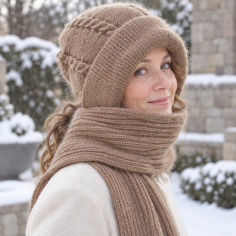 🔥🧣Bestseller | All-in-One winddicht, Nackenschutz – Warme Winterkapuzen-Schal für Damen