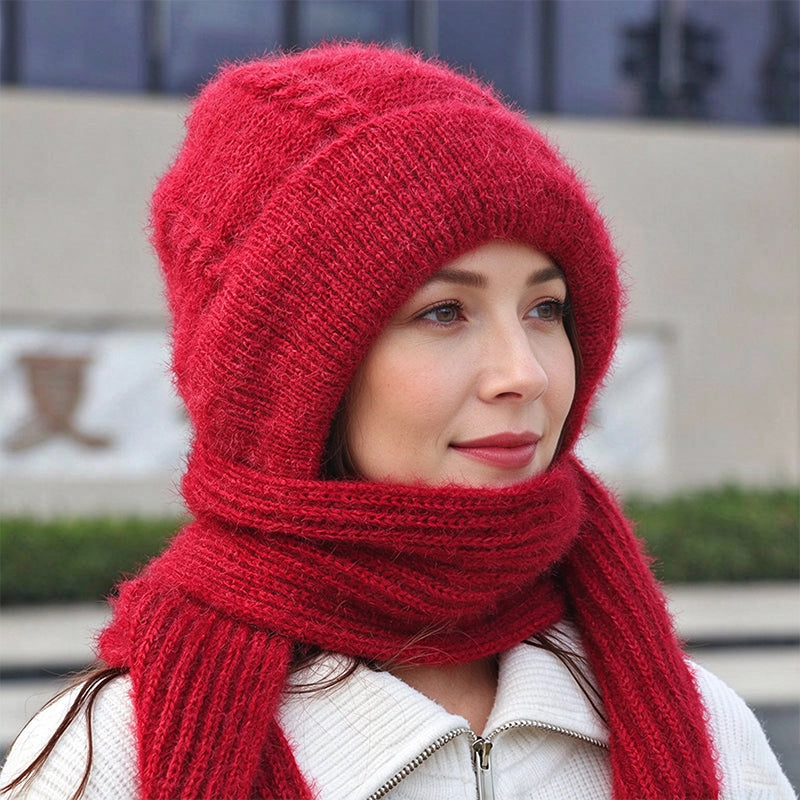 🔥🧣Bestseller | All-in-One winddicht, Nackenschutz – Warme Winterkapuzen-Schal für Damen
