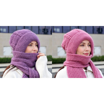🔥🧣Bestseller | All-in-One winddicht, Nackenschutz – Warme Winterkapuzen-Schal für Damen