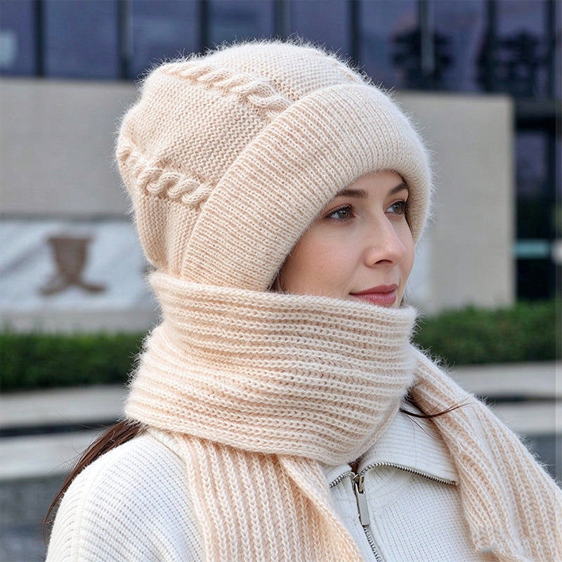 🔥🧣Bestseller | All-in-One winddicht, Nackenschutz – Warme Winterkapuzen-Schal für Damen