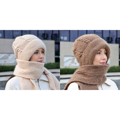 🔥🧣Bestseller | All-in-One winddicht, Nackenschutz – Warme Winterkapuzen-Schal für Damen