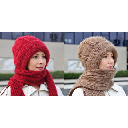 🔥🧣Bestseller | All-in-One winddicht, Nackenschutz – Warme Winterkapuzen-Schal für Damen