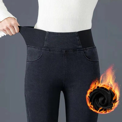 🖤Black Friday Sale 👖 Vielseitig für jeden Tag, Alltag & Freizeit – Damen elastische Skinny Jeans mit hohem Bund ✨