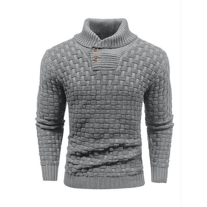 🔥Bestseller | Klassischer Schalkragen, vielseitig – Klassischer Schalkragenpullover für Herren
