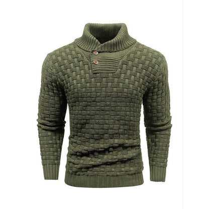 🔥Bestseller | Klassischer Schalkragen, vielseitig – Klassischer Schalkragenpullover für Herren