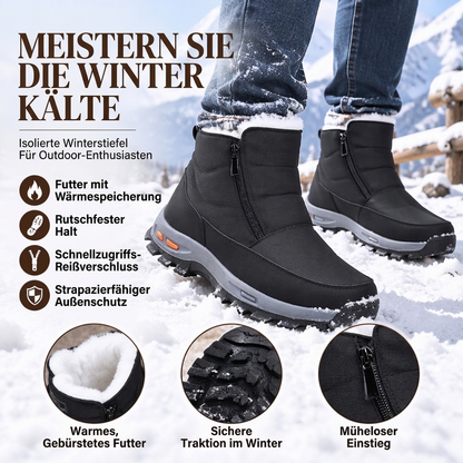 👍🥾Von vielen Kunden gewählt | Bequem & leicht, Alltag – Herren warme wasserdichte Schneestiefel