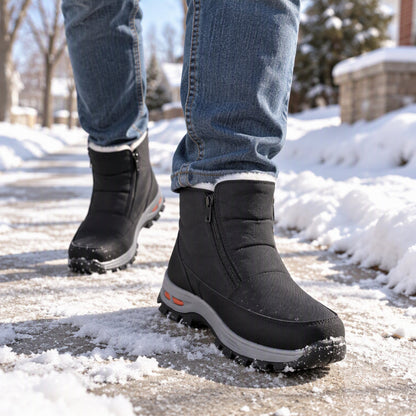 👍🥾Von vielen Kunden gewählt | Bequem & leicht, Alltag – Herren warme wasserdichte Schneestiefel