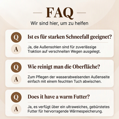 👍🥾Von vielen Kunden gewählt | Bequem & leicht, Alltag – Herren warme wasserdichte Schneestiefel
