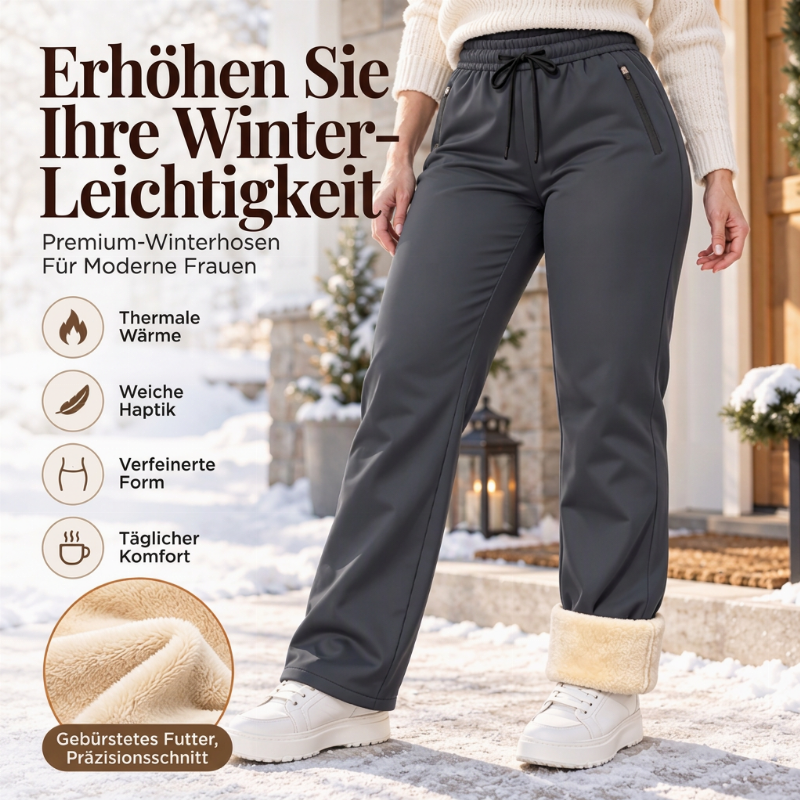 🔥Bestseller👖 Hohe Taille & Bauchkontrolle, schlankmachend – Freizeit Thermo Sport Jogginghose für Damen