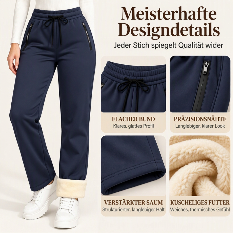 🔥Bestseller👖 Hohe Taille & Bauchkontrolle, schlankmachend – Freizeit Thermo Sport Jogginghose für Damen