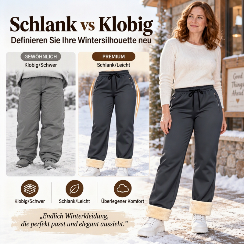 🔥Bestseller👖 Hohe Taille & Bauchkontrolle, schlankmachend – Freizeit Thermo Sport Jogginghose für Damen