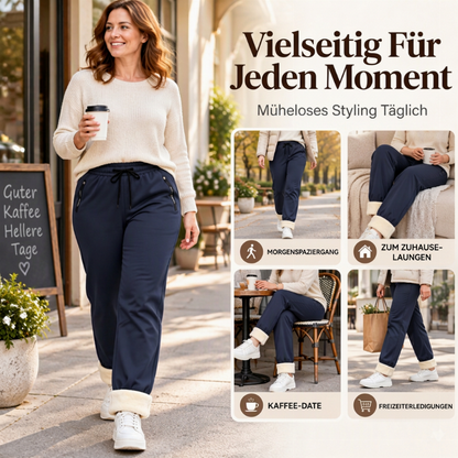 🔥Bestseller👖 Hohe Taille & Bauchkontrolle, schlankmachend – Freizeit Thermo Sport Jogginghose für Damen