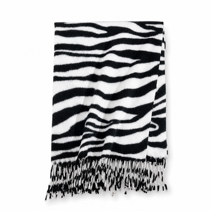 ⭐🧣Beliebt | Dicke Wärme, hautfreundlich – Damen Zebra-Kaschmirgefühl-Schal