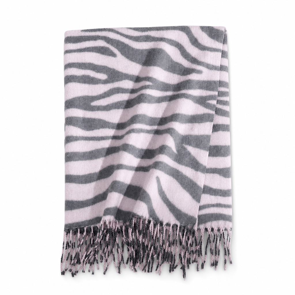 ⭐🧣Beliebt | Dicke Wärme, hautfreundlich – Damen Zebra-Kaschmirgefühl-Schal
