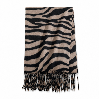 ⭐🧣Beliebt | Dicke Wärme, hautfreundlich – Damen Zebra-Kaschmirgefühl-Schal