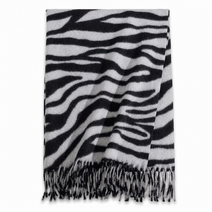 ⭐🧣Beliebt | Dicke Wärme, hautfreundlich – Damen Zebra-Kaschmirgefühl-Schal
