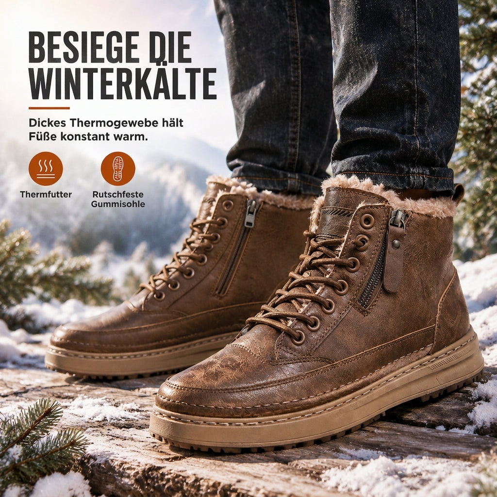 ⭐🥾Beliebt | Sicherer Halt auf glatten Wegen – Herren-Schneestiefel