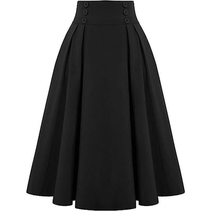 ⭐👗Beliebt | Elegante Falten, Alltag & Date – Damen Midirock mit hoher Taille und Faltenwurf