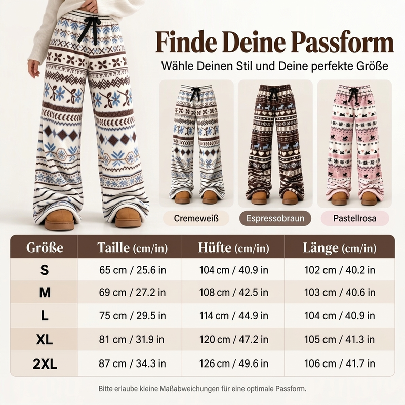 🔥👖Bestseller | Warm & bequem, Herbst- & Winteralltag – Warme, bequeme Vintage-Hosen mit weitem Bein
