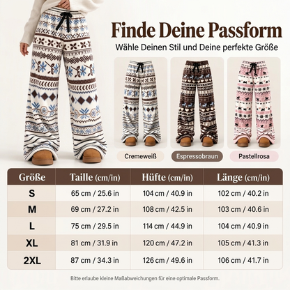 🔥👖Bestseller | Warm & bequem, Herbst- & Winteralltag – Warme, bequeme Vintage-Hosen mit weitem Bein
