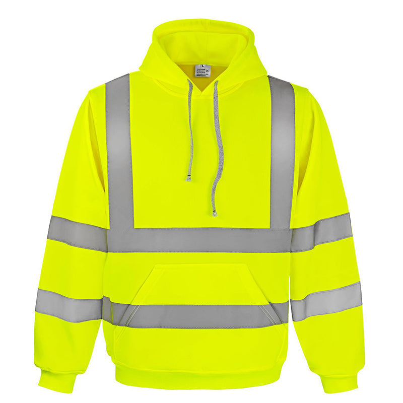 ⭐🧥Beliebt | Reißverschluss, Alltag & Arbeitsweg – Herren Hoodie mit Reflexstreifen