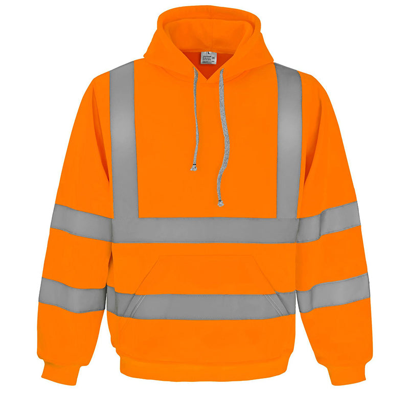 ⭐🧥Beliebt | Reißverschluss, Alltag & Arbeitsweg – Herren Hoodie mit Reflexstreifen