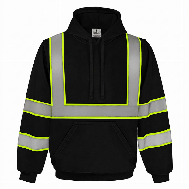 ⭐🧥Beliebt | Reißverschluss, Alltag & Arbeitsweg – Herren Hoodie mit Reflexstreifen