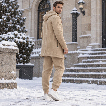 🔥🧶Bestseller| Bequem & lässig, Alltag – Freizeit-Kabelstrick 3-Teiler für Herren