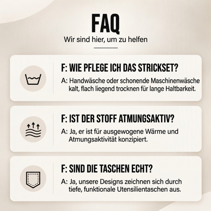 🔥🧶Bestseller| Bequem & lässig, Alltag – Freizeit-Kabelstrick 3-Teiler für Herren