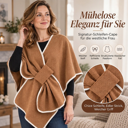 ⭐🧣Beliebt | Warm & bequem, Herbst- & Winteralltag – Damen Strick-Poncho-Schal