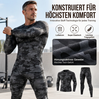 🔥💪Bestseller | Kompressionsstütze, trainigsbereit – Herren Thermo-Kompressions-Unterwäsche-Set