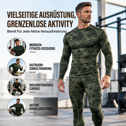 🔥💪Bestseller | Kompressionsstütze, trainigsbereit – Herren Thermo-Kompressions-Unterwäsche-Set