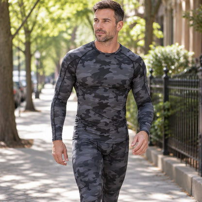 🔥💪Bestseller | Kompressionsstütze, trainigsbereit – Herren Thermo-Kompressions-Unterwäsche-Set