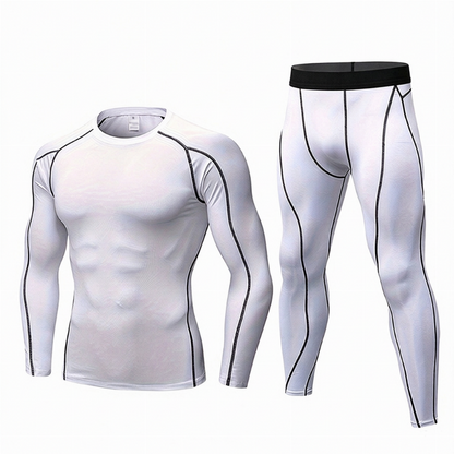 🔥💪Bestseller | Kompressionsstütze, trainigsbereit – Herren Thermo-Kompressions-Unterwäsche-Set