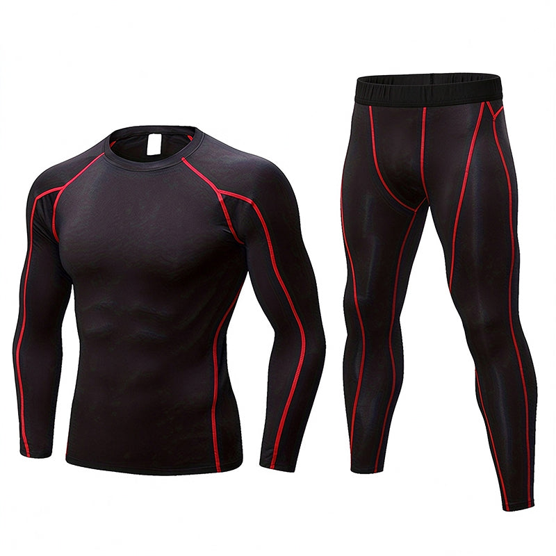 🔥💪Bestseller | Kompressionsstütze, trainigsbereit – Herren Thermo-Kompressions-Unterwäsche-Set